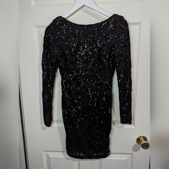 Windsor black sequin Dress bodycon Party size XS - Picture 1 of 8